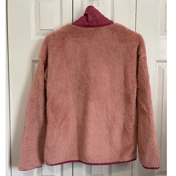 Spyder NWT Pink Cozy Soft Fleece Half Snap Pullover Size Small - Picture 4 of 8